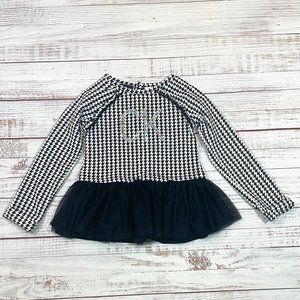 Girls Calvin Klein Sequin and Ruffle Peplum Tunic